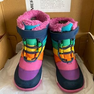 Toddler Merrell rainbow winter boots, size 7
